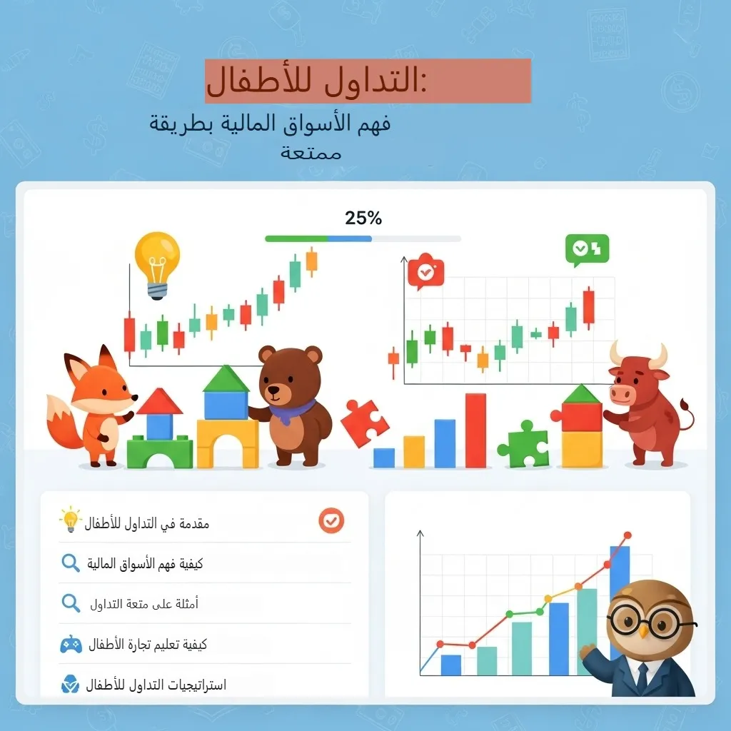 التداول للأطفال: فهم الأسواق المالية بطريقة ممتعة